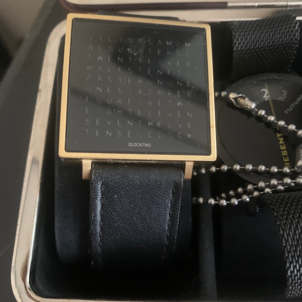 Qlocktwo watch by beigert and funk